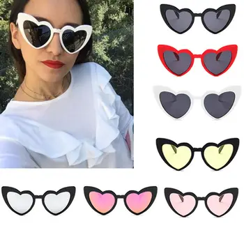Kærlighed, Hjerte-Formede Solbriller Kvinder Brand Designer Nye Mode Sød Sexet Retro Cat Eye Vintage Billige solbriller Oculos UV400