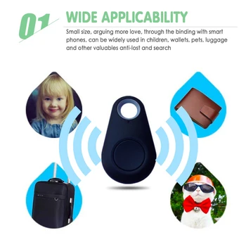 Bluetooth-kompatibel Mini Tracker Anti Tabt Alarm Tegnebog Key Finder GPS-Locator Nøglering Til Pet Børn Trådløse Smart Tag