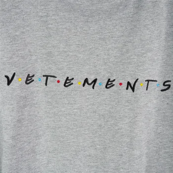 VETEMENTS Broderi Logo T-shirt 2021SS Mænd Kvinder af Høj Kvalitet Flerfarvet Mark Vetements Tee Toppe VTM Kort Ærme Løs 50