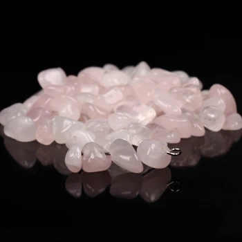 16 Inches Naturligt Uregelmæssige Pink Krystaller Sten Chips Grus Perler Til Smykker at Gøre DIY Armbånd Halskæde Tilbehør.