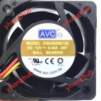 AVC DS04020B12S 087 Server Cooling Fan DC 12V 0.4 EN 40x40x20mm 3-Wire 5096