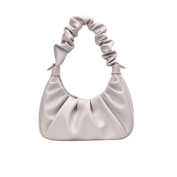 Ny Elegant Folder Design Lille PU Læder skuldertasker Til Kvinder 2021 Dame Håndtasker Kvindelige Rejse Totes Mode Baguette Taske