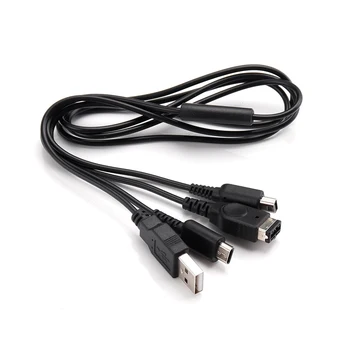 1,2 M 3-i-1-USB-Oplader til Opladning Kabel Ledninger til NDSI / NDSL / GBA SP 5192