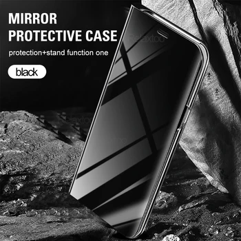 Smart View Mirror, Flip Læder taske Til Xiaomi Poco F3 funda På For at Mi Xiomi Poco F 3 1 Pocof3 Pocophone F1 Pocofone Poko coque