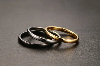 Europæiske og Amerikanske populære retro klassiske tilbehør Enkel nostalgisk glat titanium stål ring i rustfrit stål mænds ring