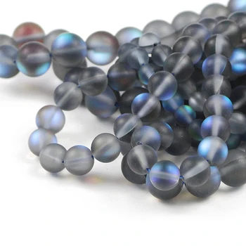 RBFHYER Naturlige Mørke blå Sten Mat Labradorit perler 6 8 Runde 10mm Spacer Løse perler til Smykker at Gøre DIY Mænd Armbånd 53561
