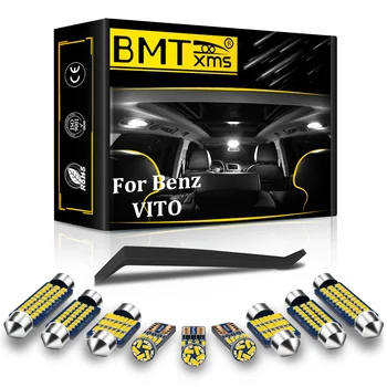 BMTxms Køretøj LED Interiør Kort Dome Kuffert Lys Kit Car Lampe Tilbehør Canbus Til Mercedes Benz W638 Vito W639 Ingen Fejl