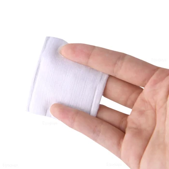 50STK Dobbelt-sidet Kosmetiske Bomuld Nail Wipes Polish Remover Servietter Eyelash Udrensning Væv Absorbere Lim Nyde Paper Pad Renere