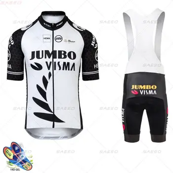 JUMBO VISMA 2021 Team Cycling Jersey 19D Cykel Shorts, der Passer Ropa Ciclismo Mænd Sommer Cykel Maillot Bukser Tøj MTB Bære