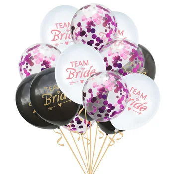 12 tommer Brud Latex Balloner, Konfetti Børn, Dreng, Pige, Voksne, Bryllup, Fødselsdag Ballon Brud Ballon, polterabend Dekoration 5651
