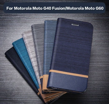 PU Læder Tegnebog Case For Motorola Moto G40 Fusion Business Telefon-etui Til Motorola Moto G60 Bog Tilfælde Blød Silikone bagcoveret 56666