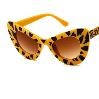 Cat Eye Solbriller Kvinder Oversize Briller Stor Frame Briller Vintage Gradient Farve Solen Galsses Udendørs UV400 Nuancer Gafas De Sol