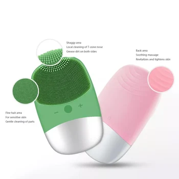 Mini-Usb-Elektriske Ansigt Facial Cleansing Børster Foreoing Silikone Sonic Dyb Rengøring Pore Vandtæt Skrubber Ansigtet Hudpleje