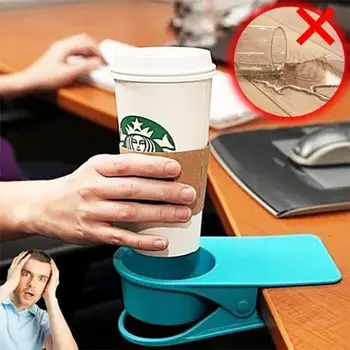 Skrivebord kopholder Klip Universal Office Klasse Drink ABS Beslag Anti Faldende Gadget Tilbehør