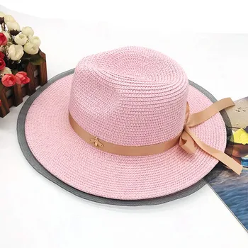 Sommer patchwork fedora hatte til kvinder, papir, halm kvinders hatte populære cool dejlig smuk høj kvalitet papir, halm hatte 5776