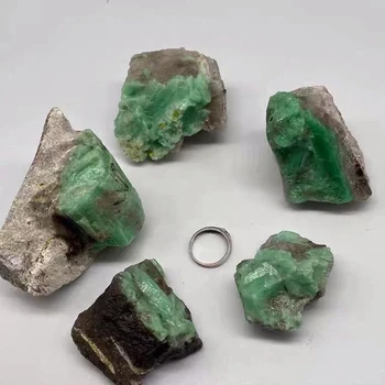 Naturlige Grønne Smaragd Mineral Perle-kvalitet Krystal Prøver Sten og Krystaller Kvarts Crystalsbox 5832