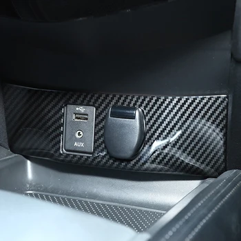 ABS Carbon Til Nissan X-Trail XTrail T32-2020 Tilbehør Bil, Cigaretter, Lighter AUX USB-Switch-Knappen Gear Shift Panel