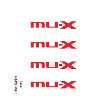 4stk Bil Hjul Fælge Racing Decal Sticker Til ISUZU MU-X MUX Auto Tærskel Protector Decals Tilbehør