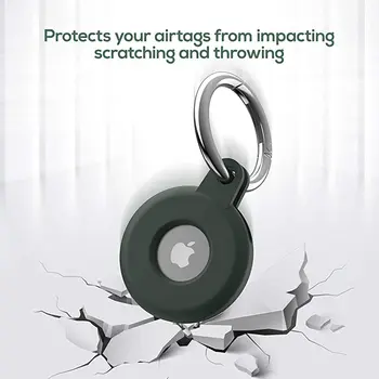 Beskyttende Cover Til Aircovered AirTag Tilfælde Protector Silikone Bumper Case Kompatibel med Apple AirTags Tracker Spænde 59118
