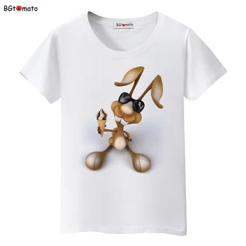2021 T-shirt med Cool Golden kanin t-shirt Kreative design Dejlig t-shirt til kvinder Billige salg Mærke af God kvalitet sommeren tshirt 59252