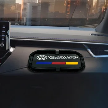 1x Bil Badge Dashboard Non-Slip Greb Pad Phone GPS Holder Måtten for VWs Folkevogne Golf 4 Golf Golf 7 6 Golf 5 Passat B6 B5 Polo 61115
