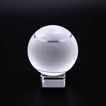 Athletic Sports-Souvenir-Crystal Ball Glas Kugle med Stå Miniature Ornament Bolden Jordforbindelse Crystal Globe Brevpresser