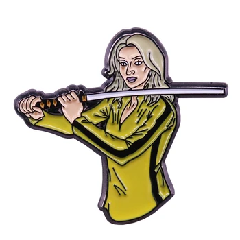 Kill Bill-Elle Driver Sygeplejerske Outfit Emalje Pin Bruden hævn badge Daryl Hannah Broche Tarantino Film Fans stor Samling