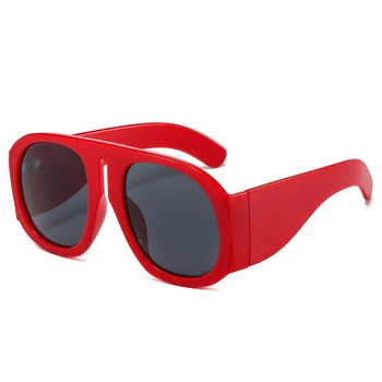 Overdimensionerede Pladsen Goggle Solbriller Kvinder Steampunk Stor Ramme Gradient Linse Solbriller Kvindelige Brille Oculos De Sol