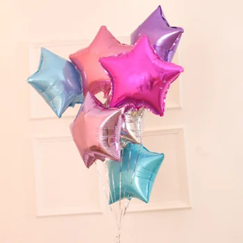 5pcs 18inch Stjernede Folie Balloner Baby Shower Børn, Voksne Fødselsdag Part Dekorationer Globos Bryllup Nye År Indretning Helium Luft Bolde 6161