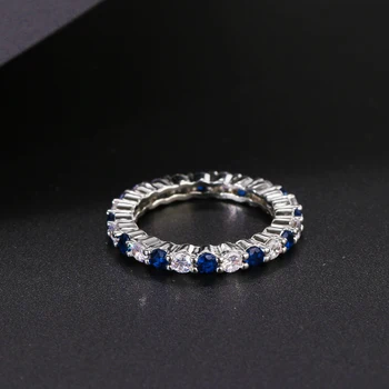 Mode Luksus Bryllup Ringe til Kvinder af Høj Kvalitet Micro Banet CZ Zircon Sten Engagement Brude Ring Smykker 61696