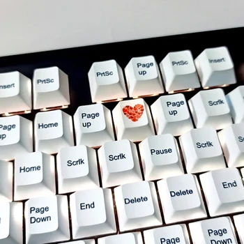 Red Kærlighed Hjerte Keycap Unikke Karakter Profil Cherry Dye Sub Tyk PBT Keycap for MX Skifte Mekanisk Tastatur 1key R