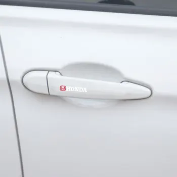 8stk Bilens dørhåndtag klistermærker protector film Til Honda Mugen Magt Civic i Overensstemmelse CRV Hrv Jazz CBR VTX VFR Bil Auto Tilbehør