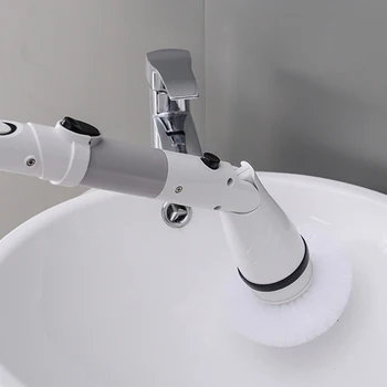 Moderne El-Børste Badeværelse med Badekar Køkken Krat Renere Værktøjer Sæt Multi-funktionel Oplader Lange Håndtag Børste