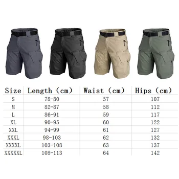 Stor Størrelse 5XL Klassiske Taktiske Shorts Mænds Udendørs Vandtæt Camouflage Multi-lomme Shorts Herre Shorts