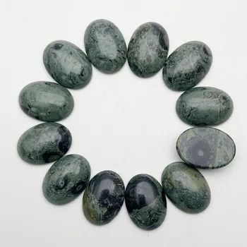 Kambaba jaspers naturlige sten perler til smykkefremstilling 25X18MM cab cabochonslebet charms Smykker perle 12Pcs/masse Gratis shipping engros