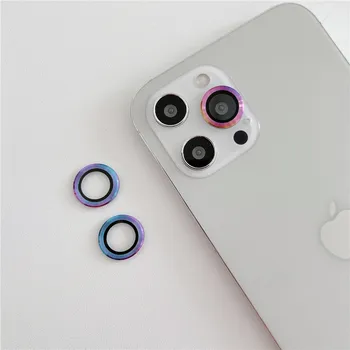 Kamera Linse Protector Til iPhone 12 Pro Max Metal Ring Linse Hærdet Glas Film På iPhone, 11 Pro Max 12 Mini Kamera Cover 64941