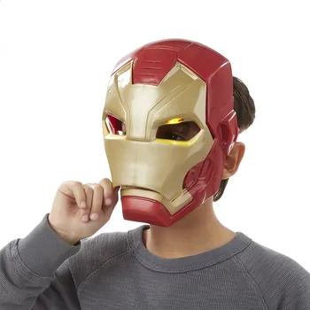 Nye Marvel Avengers 4 Iron Man, Captain America Maske, Lys, Lyd, Tony Stark Hjelm Åbner Maske til Børn Cosplay Halloween 67553