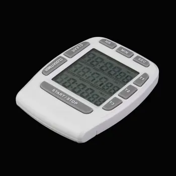 1 Stk Tredobbelt uret Uret køkken Madlavning 3-Linjen Alarm LCD-Digital Tæller Ned hot salg KT001 multi-funktion