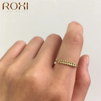 ROXI Kobber Minimalisme Lille Zircon Ring For Kvinder Justerbare Åbninger Ring Smykker Tilbehør Simple Kvindelige Part Smykker Gave 68761