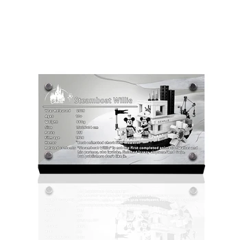 Akryl Display Stå Helt For 21317 Steamboat Willie Film Legetøj Byggesten
