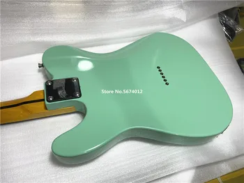Arver den klassiske surf green 6 string elektrisk guitar rosewood gribebræt med krom tilbehør.Kan tilpasses 69748