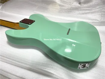 Arver den klassiske surf green 6 string elektrisk guitar rosewood gribebræt med krom tilbehør.Kan tilpasses