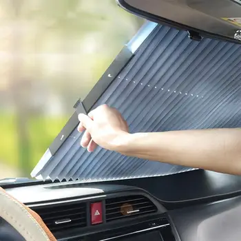 Nye Anti-UV-Bil Forrude Gardin Bil Parasol Dække Udtrækkelig Sæt Folde-Reflekterende Film, Gardiner Bil solsejl Cool Down