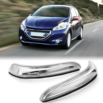 Amber Rear View Mirror, Lys, Blinklys Lampe Blinker Til Peugeot 208 2012 - 2017 2013 2016 1607512680 1607512580