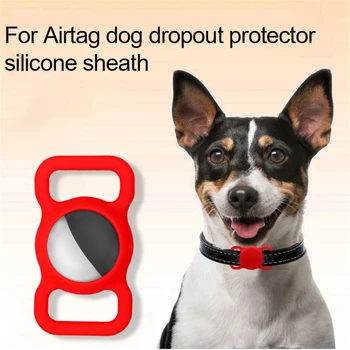Hot Silikone etui Til Apple Airtag Pet GPS Finder Dog Kat Krave Loop-Kompatible Apple Airtags Smart Tilbehør 7106