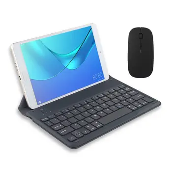 HUWEI Bluetooth-Tastatur Til Huawei Mediapad M6 10.8 8.4 10.7 tommer M6 Pro VDR-AL09 Tablet PC, Trådløst tastatur, Mus Stå Sag