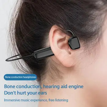 Trådløse Hovedtelefoner Bone Conduction Bluetooth-Hovedtelefoner, HIFI Sport Spil Headset Sweatproof Ikke Vandtæt In-ear Øre Telefoner 7157