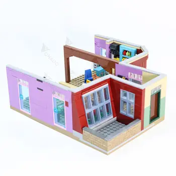 BuildMOC Klassiske TV-Serie Venner Monicas Lejlighed, Hus, Soveværelse, Køkken Model Til Pige Byen byggesten Pædagogisk Legetøj
