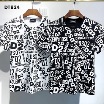 2021 Oversøiske Autentisk NY T-Shirt D2 O-Hals, Kort ærme t-shirts Toppe DSQ2 Mænds Tøj DT824