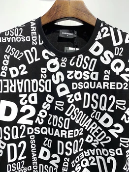 2021 Oversøiske Autentisk NY T-Shirt D2 O-Hals, Kort ærme t-shirts Toppe DSQ2 Mænds Tøj DT824